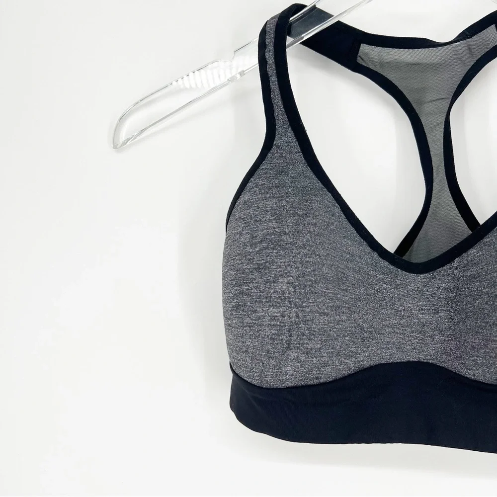 Lululemon Speed Up High Support Padded‎ Racerback Sports Bra 4 Grey - Picture 4 of 7